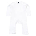 White - Front - Babybugz Baby Long-Sleeved Babygrow