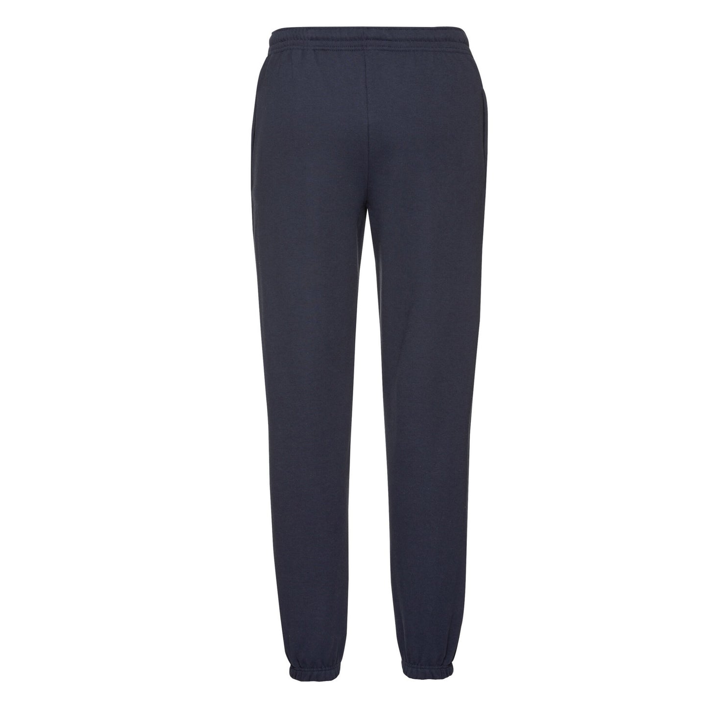 Deep Navy - Back - Fruit of the Loom Mens Elasticated Cuff Jogging Bottoms
