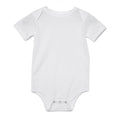 White - Front - Bella + Canvas Baby Jersey Short-Sleeved Babysuit