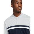 Light Smoke Grey-Obsidian Blue - Back - Nike Mens Victory Dri-FIT Golf Polo Shirt