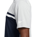 Light Smoke Grey-Obsidian Blue - Side - Nike Mens Victory Dri-FIT Golf Polo Shirt