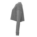 Deep Heather - Side - Bella + Canvas Womens-Ladies Cropped Fleece Top