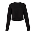 Black - Front - Bella + Canvas Womens-Ladies Cropped Fleece Top