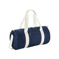 French Navy-Off White - Front - Bagbase Original Barrel Duffle Bag