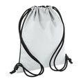 Silver - Front - Bagbase Reflective Drawstring Bag