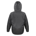 Black - Back - WORK-GUARD by Result Unisex Adult Textured Denim Jacket