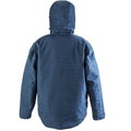 Navy Blue - Back - WORK-GUARD by Result Unisex Adult Textured Denim Jacket
