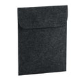 Charcoal Melange - Front - Bagbase Felt Tablet Sleeve