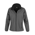Charcoal-Black - Front - Result Core Womens-Ladies Printable Soft Shell Jacket