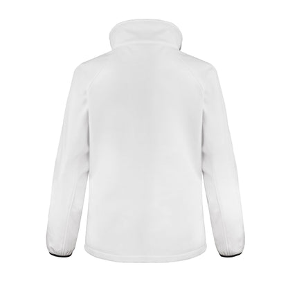 White-Black - Back - Result Core Womens-Ladies Printable Soft Shell Jacket