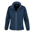 Navy-Navy - Front - Result Core Womens-Ladies Printable Soft Shell Jacket
