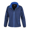 Navy-Royal Blue - Front - Result Core Womens-Ladies Printable Soft Shell Jacket