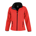 Red-Black - Front - Result Core Womens-Ladies Printable Soft Shell Jacket
