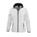 White-Black - Front - Result Core Womens-Ladies Printable Soft Shell Jacket