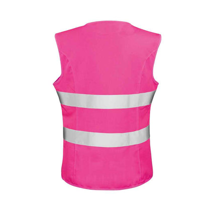 Fluorescent Pink - Back - Result Womens-Ladies Safety Hi-Vis Vest