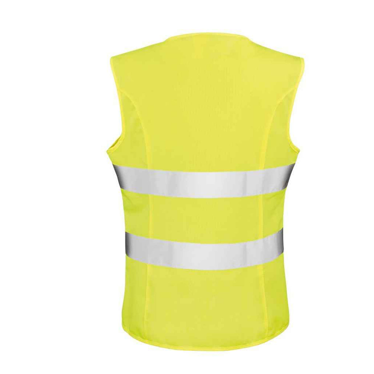 Yellow - Back - Result Womens-Ladies Safety Hi-Vis Vest