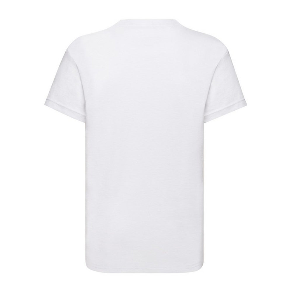 White - Back - Fruit of the Loom Childrens-Kids Original T-Shirt