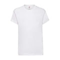 White - Front - Fruit of the Loom Childrens-Kids Original T-Shirt