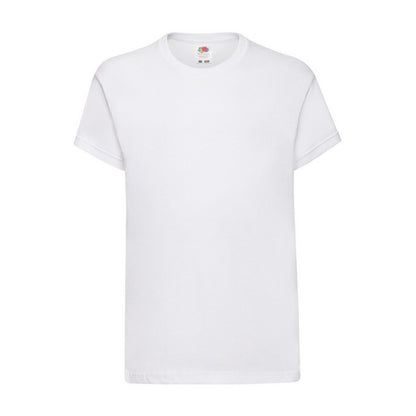 White - Front - Fruit of the Loom Childrens-Kids Original T-Shirt
