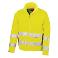 Yellow - Front - SAFE-GUARD by Result Mens Hi-Vis Soft Shell Jacket
