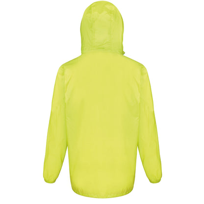 Lime-Royal Blue - Back - Result Mens Lightweight Packaway Jacket
