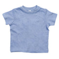 Heather Blue - Front - Babybugz Baby Crew Neck T-Shirt