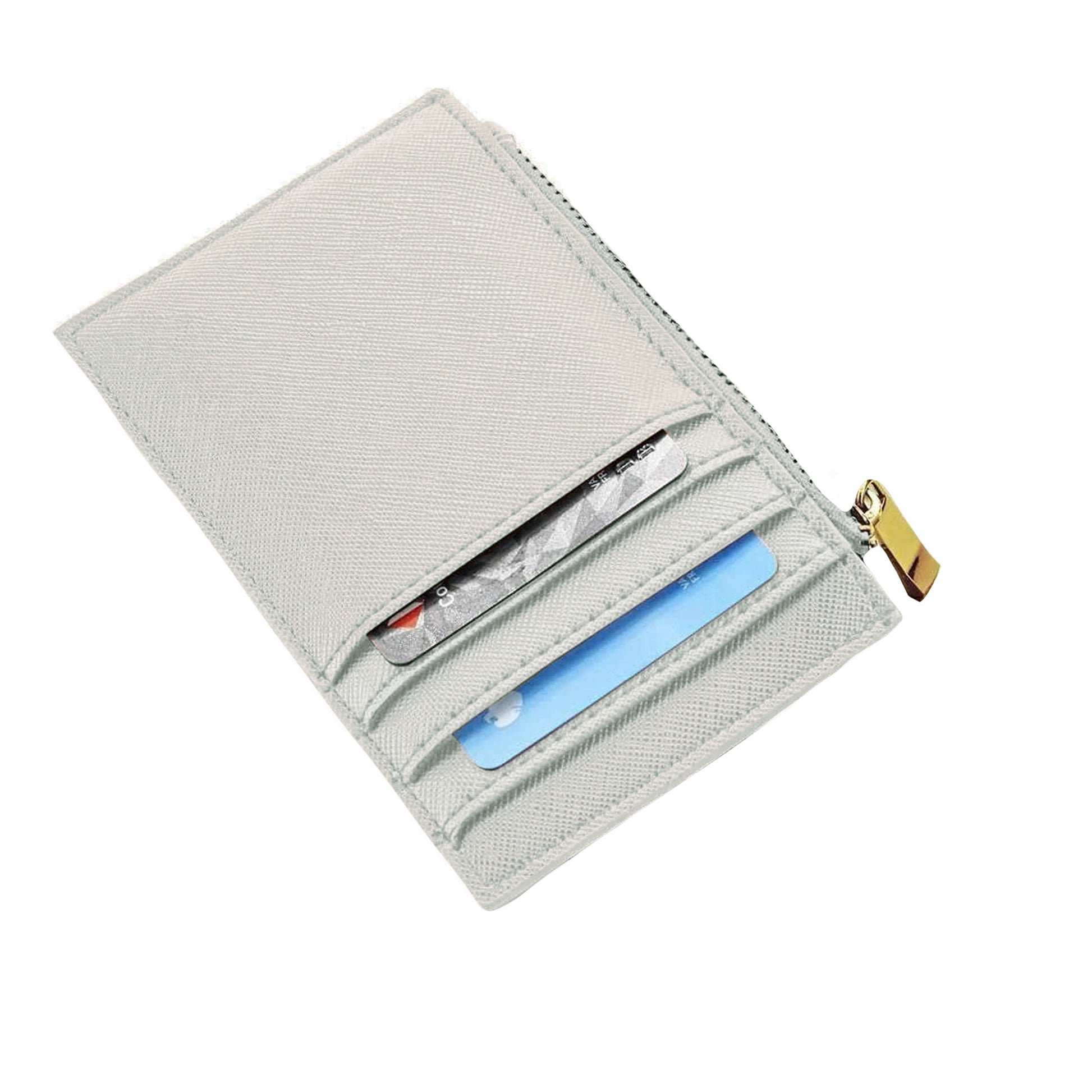 Soft Grey - Back - Bagbase Boutique Card Holder