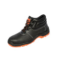 Black-Orange - Front - WORK-GUARD by Result Mens Defence Leather Safety Boots