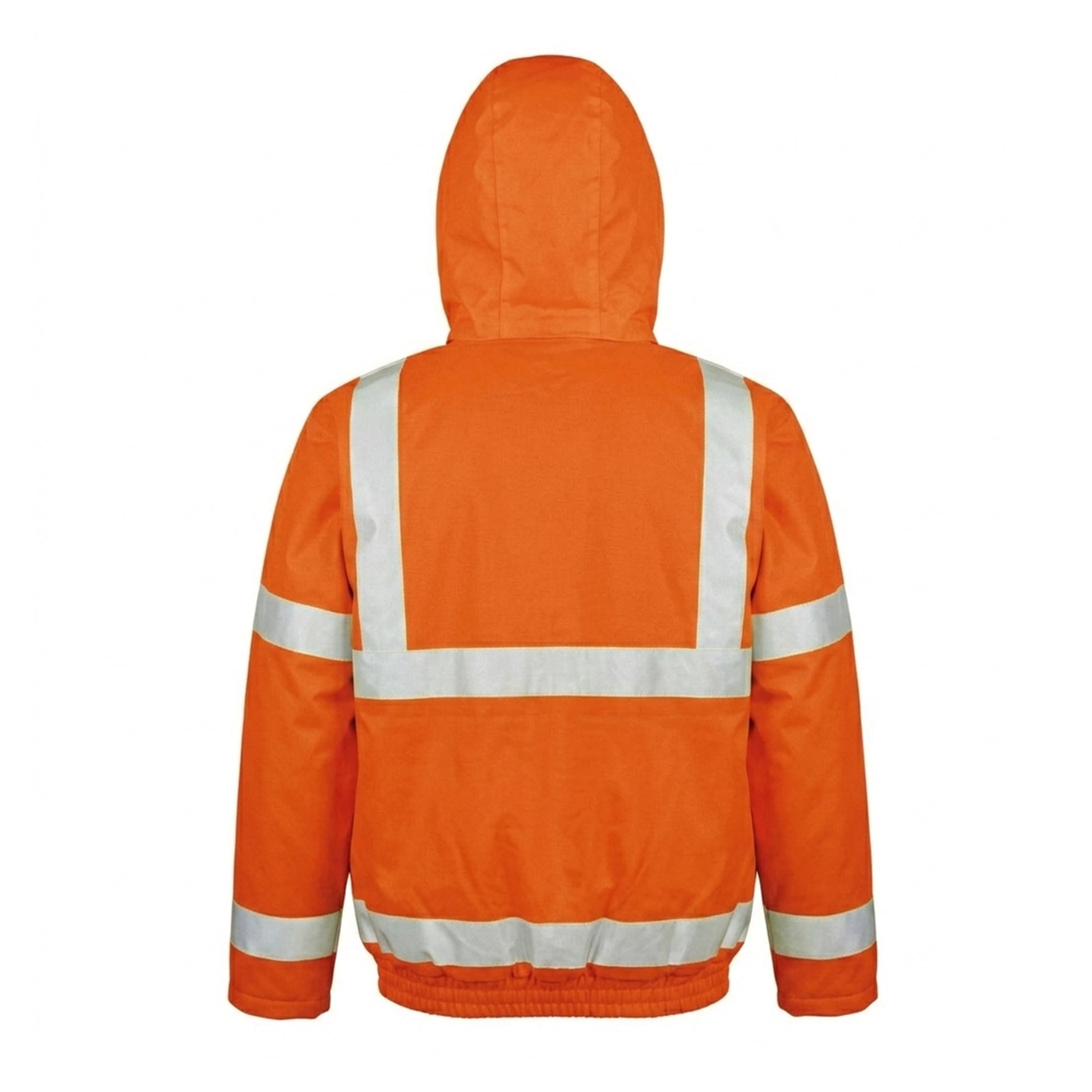 Orange - Back - SAFE-GUARD by Result Mens Hi-Vis Winter Blouson Jacket