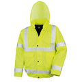 Yellow - Front - SAFE-GUARD by Result Mens Hi-Vis Winter Blouson Jacket