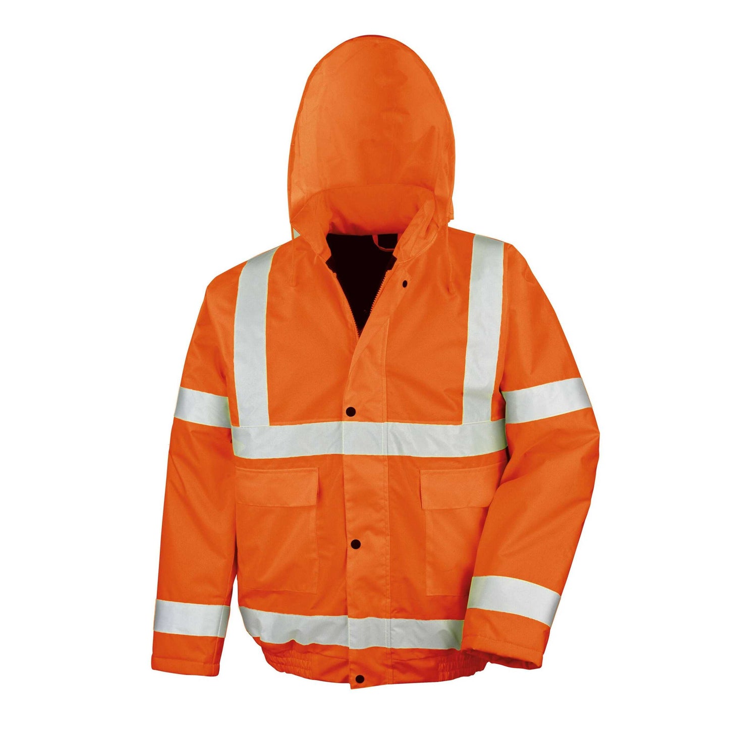 Orange - Front - SAFE-GUARD by Result Mens Hi-Vis Winter Blouson Jacket