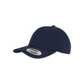 Navy - Front - Flexfit Unisex Adult Yupoong Cotton Twill Low Profile Baseball Cap