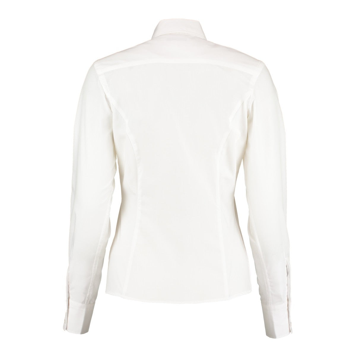 White - Back - Kustom Kit Womens-Ladies Tailored Formal Shirt