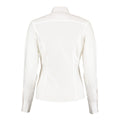 White - Back - Kustom Kit Womens-Ladies Tailored Formal Shirt