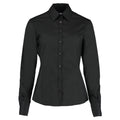 Black - Front - Kustom Kit Womens-Ladies Tailored Formal Shirt