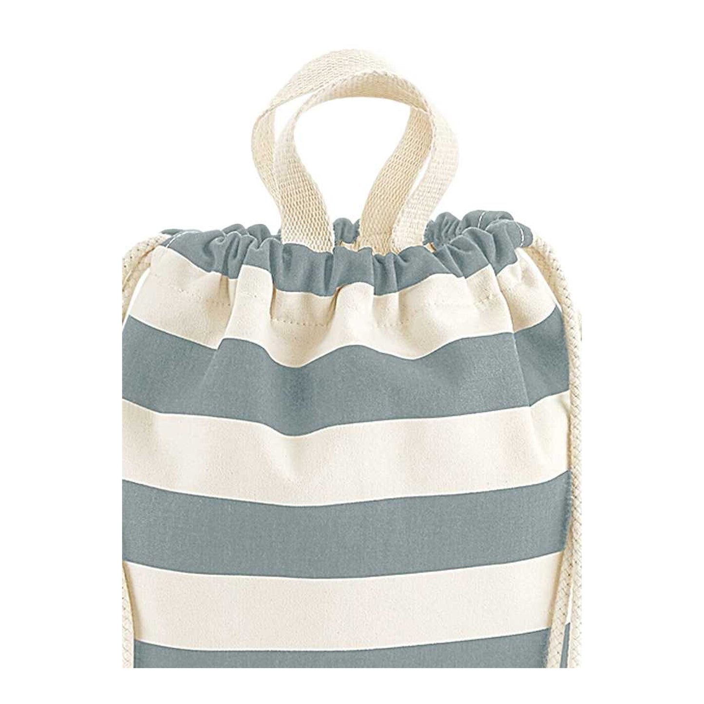 Natural-Grey - Back - Westford Mill Nautical Drawstring Bag