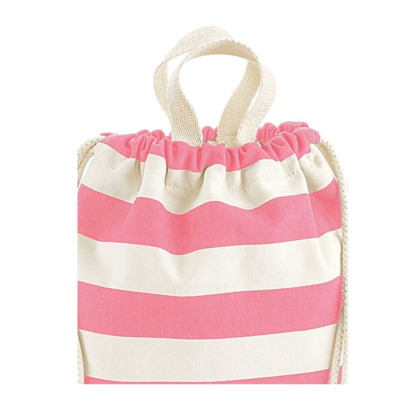 Natural-Pink - Back - Westford Mill Nautical Drawstring Bag
