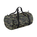 Jungle Camo-Black - Front - Bagbase Camo Packaway Duffle Bag