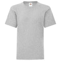 Heather Grey - Front - Fruit of the Loom Childrens-Kids Iconic T-Shirt