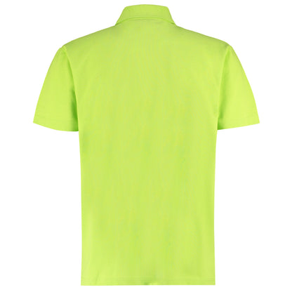 Lime - Back - Kustom Kit Mens Polo Shirt