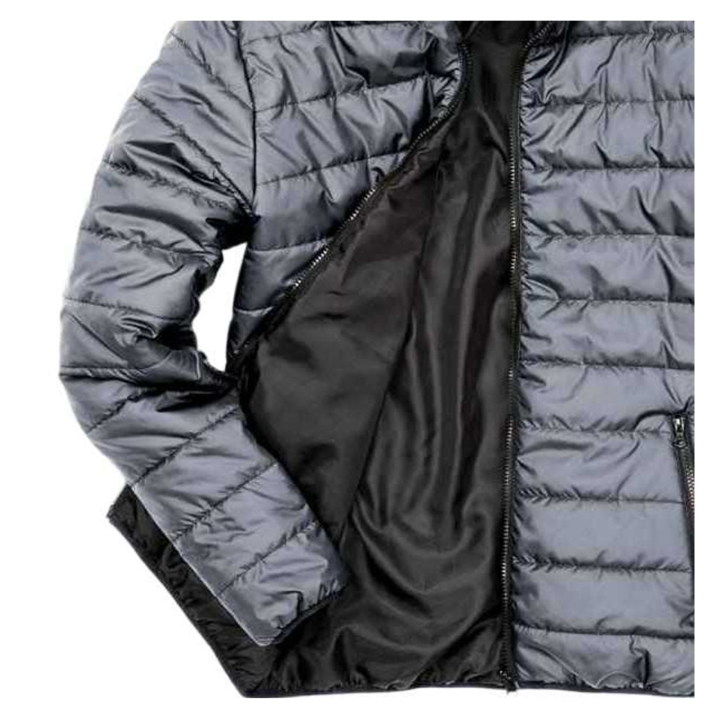 Frost Grey-Black - Back - Result Core Mens Padded Jacket