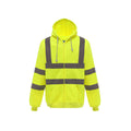 Yellow - Side - Yoko Mens Hi-Vis Full Zip Hoodie