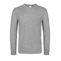 Sports Grey - Front - B&C Mens #E150 Long-Sleeved T-Shirt