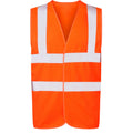 Orange - Front - Ultimate Clothing Collection Unisex Adult 4 Band Hi-Vis Vest