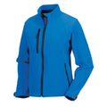 Azure Blue - Front - Jerzees Colours Ladies Water Resistant & Windproof Soft Shell Jacket
