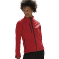 Classic Red - Side - Jerzees Colours Ladies Water Resistant & Windproof Soft Shell Jacket
