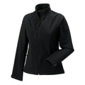 Black - Front - Jerzees Colours Ladies Water Resistant & Windproof Soft Shell Jacket
