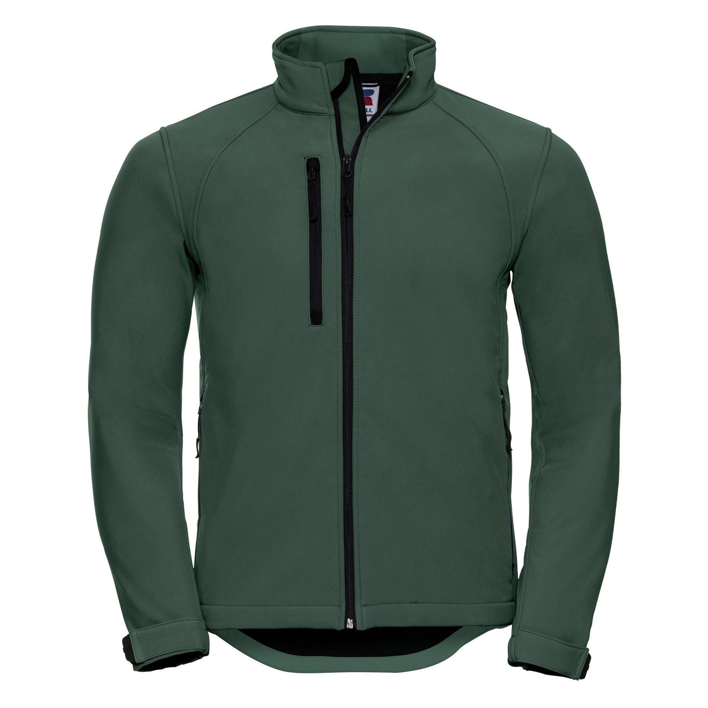 Bottle Green - Front - Russell Mens Water Resistant & Windproof Softshell Jacket