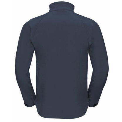 French Navy - Back - Russell Mens Water Resistant & Windproof Softshell Jacket