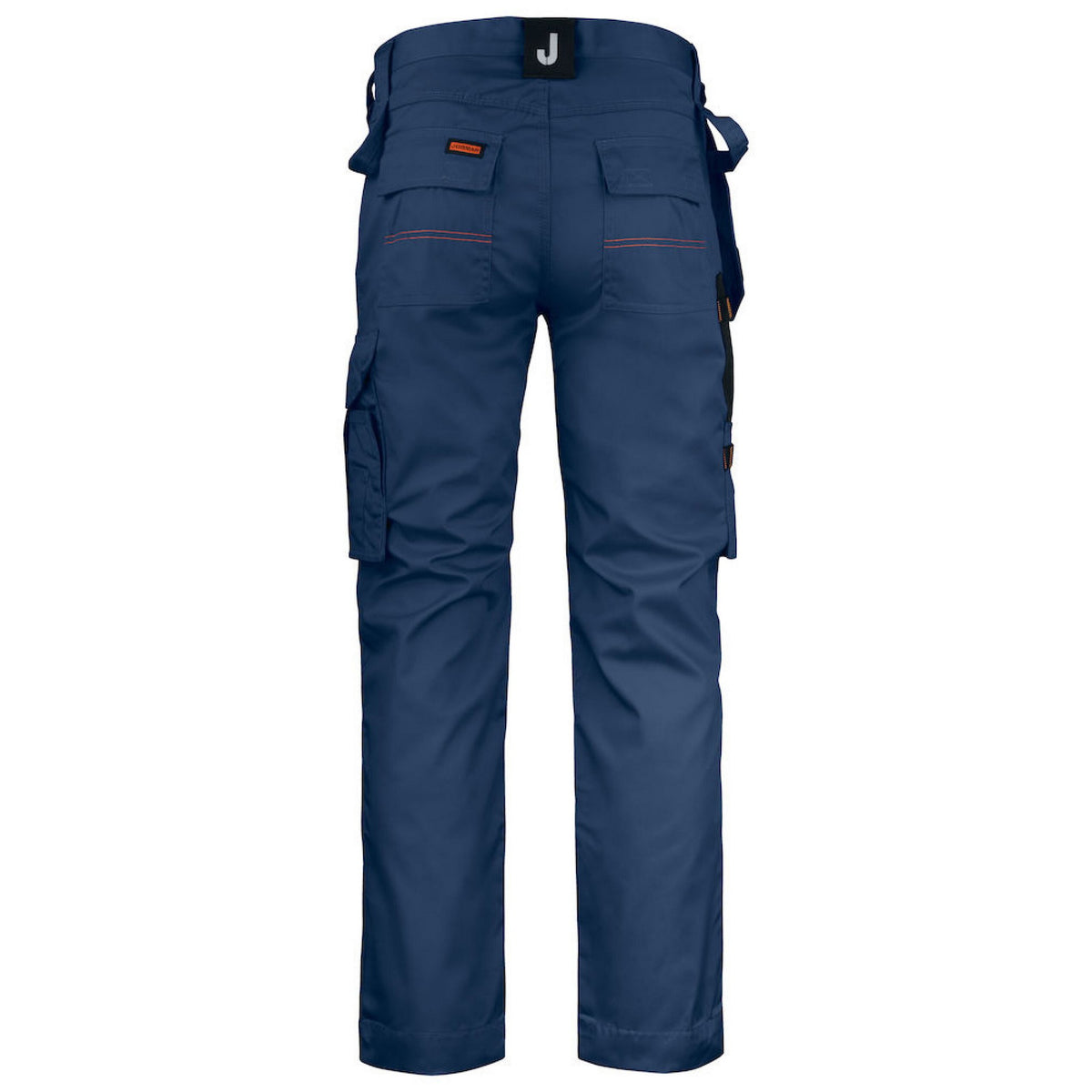 Navy-Black - Back - Jobman Mens Craftsman Trousers
